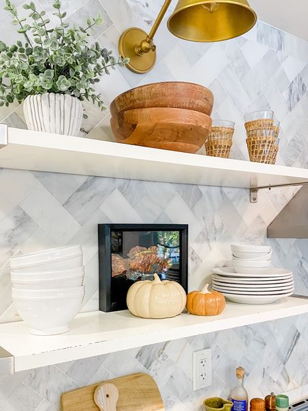 I love my open shelves in my kitchen and change the decor seasonally. I found some cute pumpkins and a few other things you might like! #falldecor #fallshelfie #kitchendecor

#LTKhome #LTKGiftGuide #LTKSeasonal