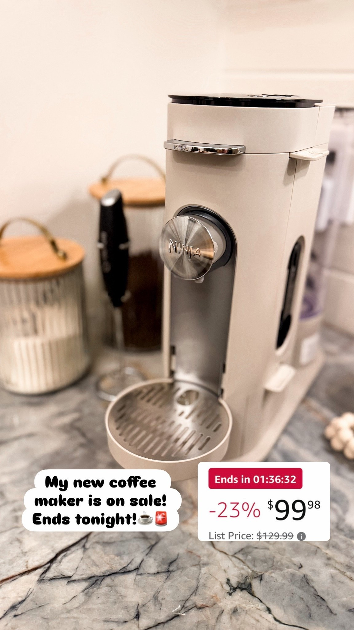 In love with my new Ninja coffee maker!! On sale today and under $100‼️ the coffee tastes amazing, so easy to use, and PRETTY 😍

#LTKSaleAlert #LTKHome #LTKmorningroutine