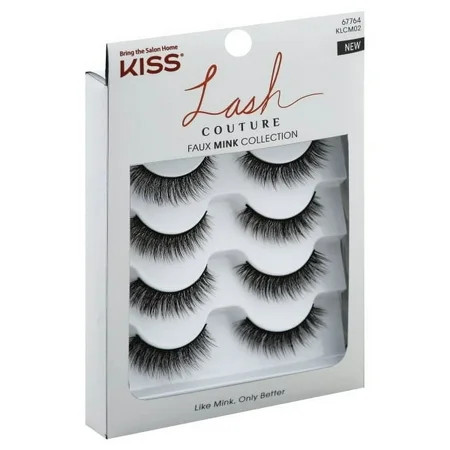 KISS Lash Couture Faux Mink False Lashes Eyelashes Twilight 4 Pair | Walmart (US)