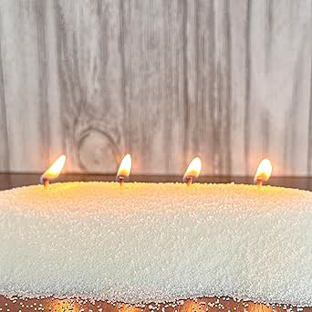 Vanilla Candle 18 Oz - Scented Sand Pearl Candles with Wicks | Refillable, Pearled Candle Sand Po... | Amazon (US)