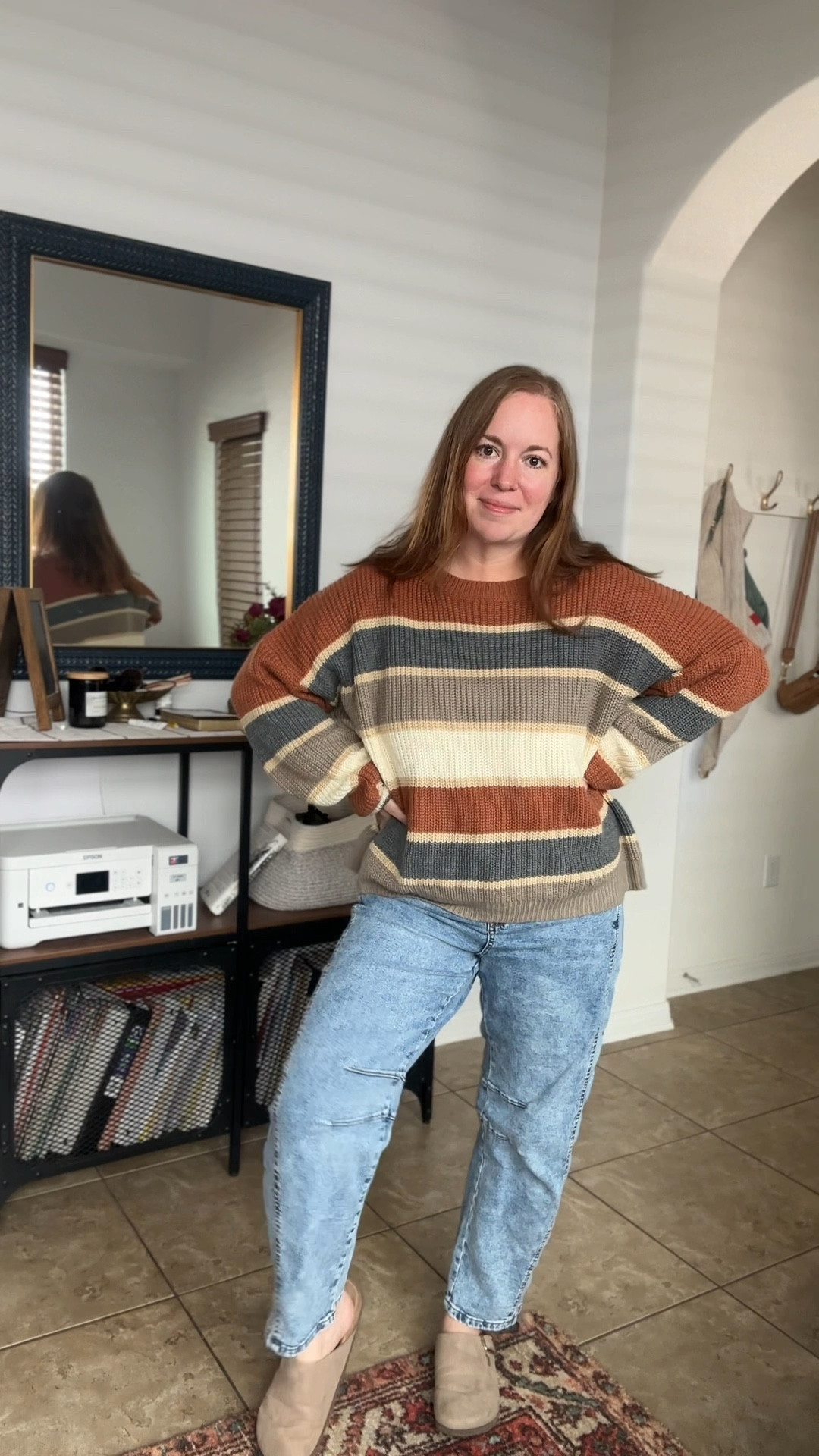 Thanksgiving outfit idea with this soft fall sweater! It fits oversized and I’m wearing true size medium 

#LTKSeasonal #LTKVideo #LTKfindsunder50