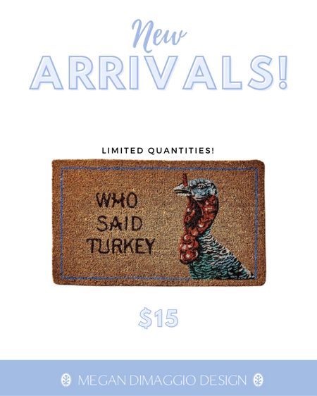 Cute new Thanksgiving Turkey door mat!! Just $15!!! 🦃🍂🙌🏻

#LTKHoliday #LTKfindsunder50 #LTKhome