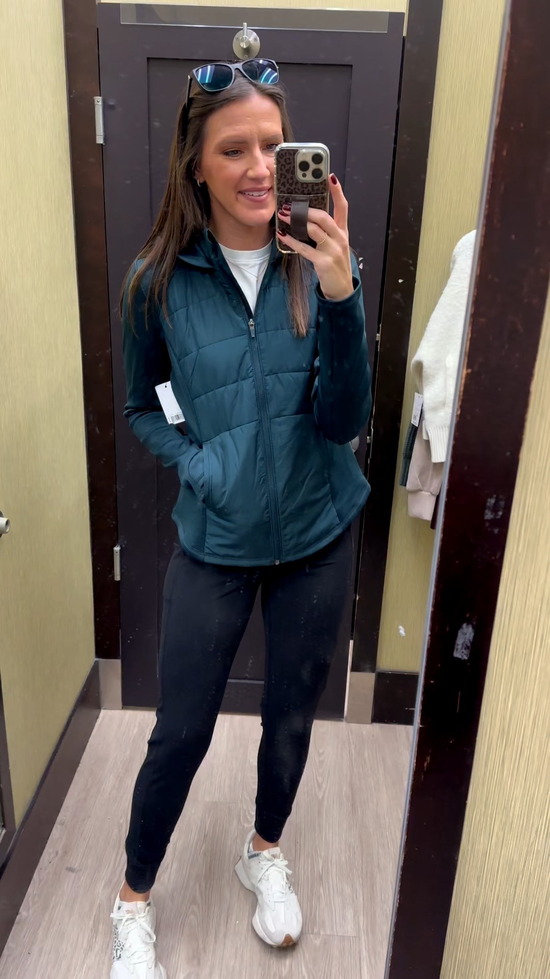 The color and style of this athleisure jacket is perfect! @kohls has so many cute things right now. I love their FLX or Tek Gear lines for athleisure clothing. #ad #kohlspartner #kohlsfinds 