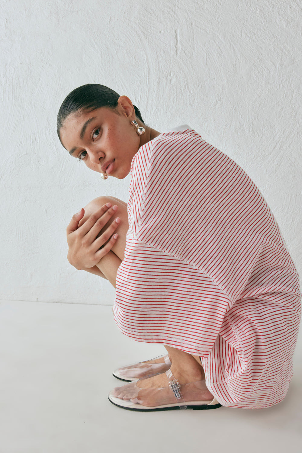 Willow Tee Red Stripe | VRG Grl