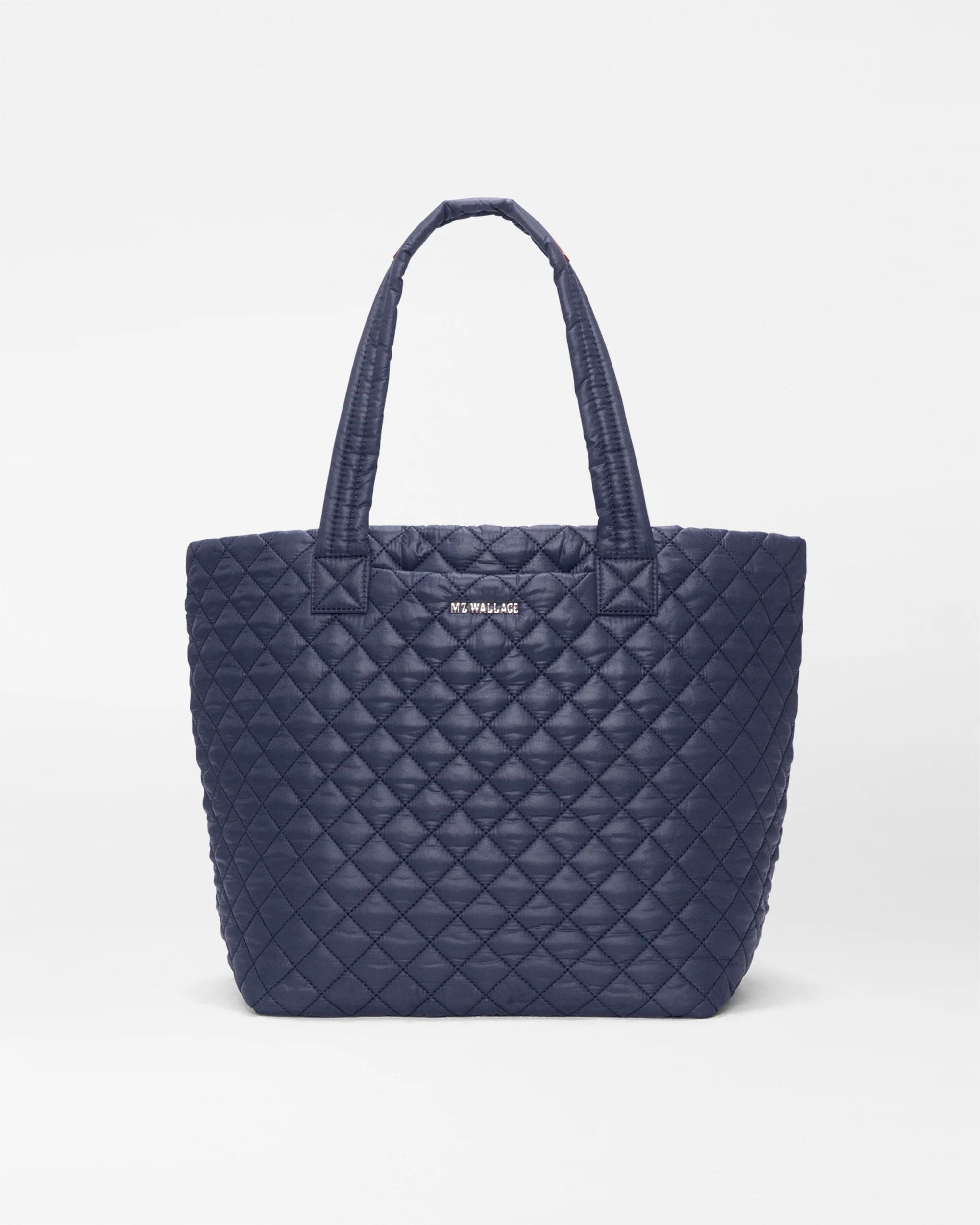 MZ Wallace Dawn Navy Blue Medium Metro Tote Bag Deluxe II - Luxury Quilted Tote Handbags | MZ Wal... | MZ Wallace