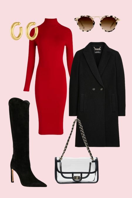 Red and black warm gameday outfit!

Red dress // sweater dress // work holiday party // church dress 

#LTKSeasonal #LTKHoliday