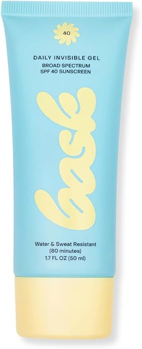 Bask Suncare SPF 40 Daily Invisible Gel Face Sunscreen - Broad Spectrum Protection, Fragrance Fre... | Amazon (US)