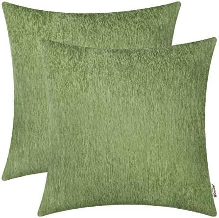 BRAWARM Decorative Throw Pillow Covers, Chenille Throw Pillow Covers, Soft Comfy Chenille Lumbar Cou | Amazon (US)