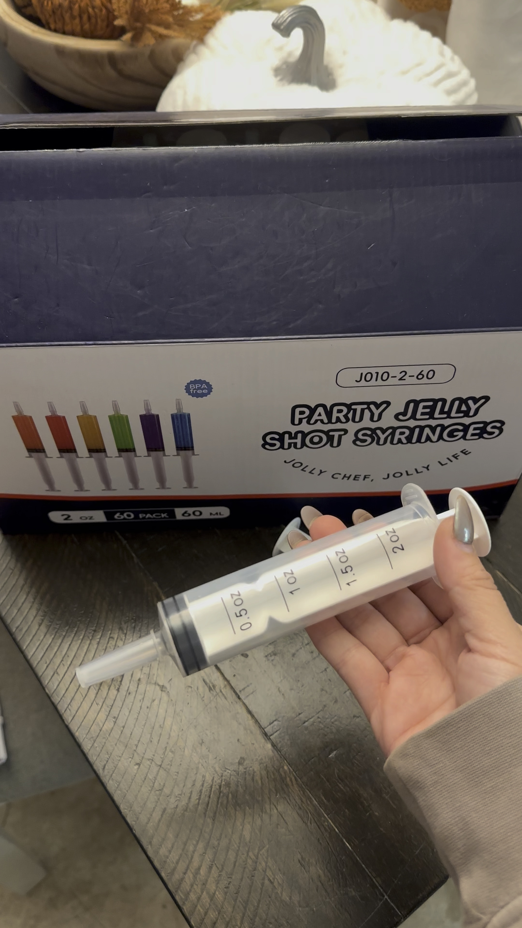 Here's a video so you can see the size. It also has a cap so they don't leak. These were a big hit last yr for a Halloween party we went to! 

#halloweenparty #halloweensyringes #halloweendecor #jelloshotsyringes #halloween #costumeparty



#LTKHalloween #LTKVideo #LTKParties