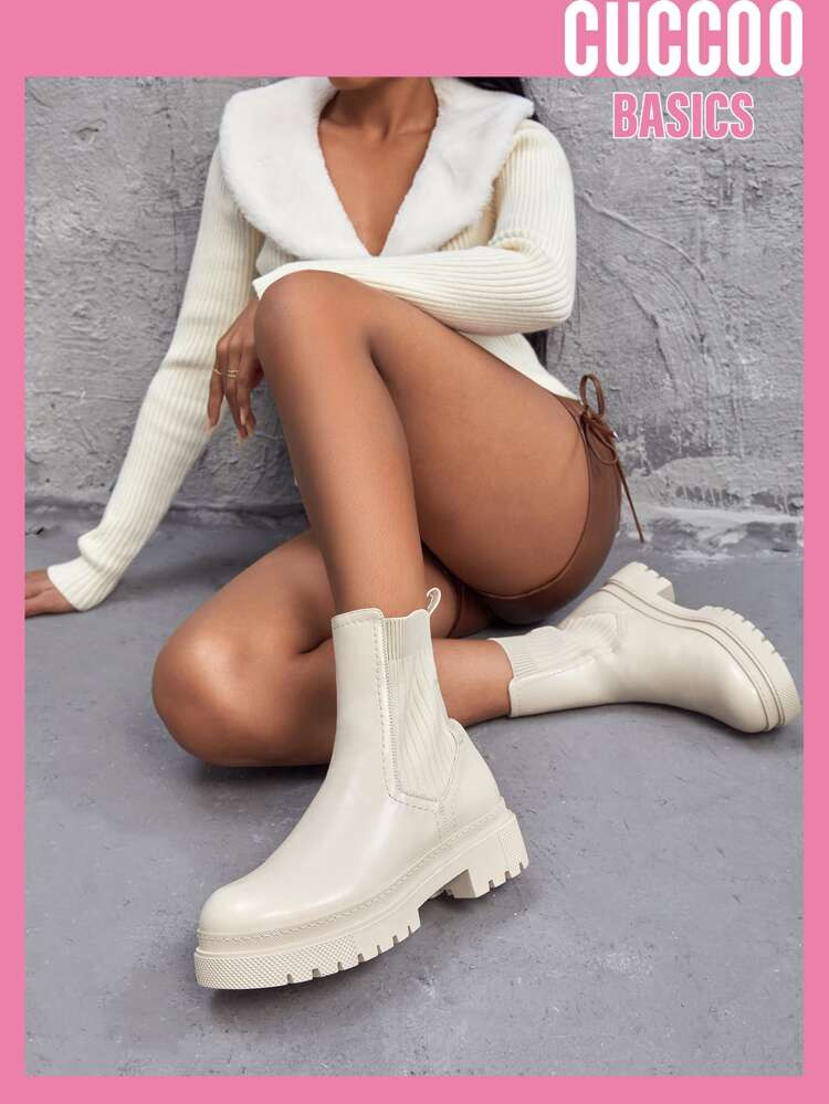 Cuccoo High Top Slip-On Sock Boots | SHEIN