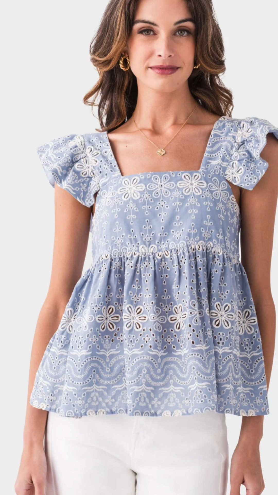 This eyelet top is gorgeous! 

#LTKStyleTip #LTKWorkwear #LTKTravel