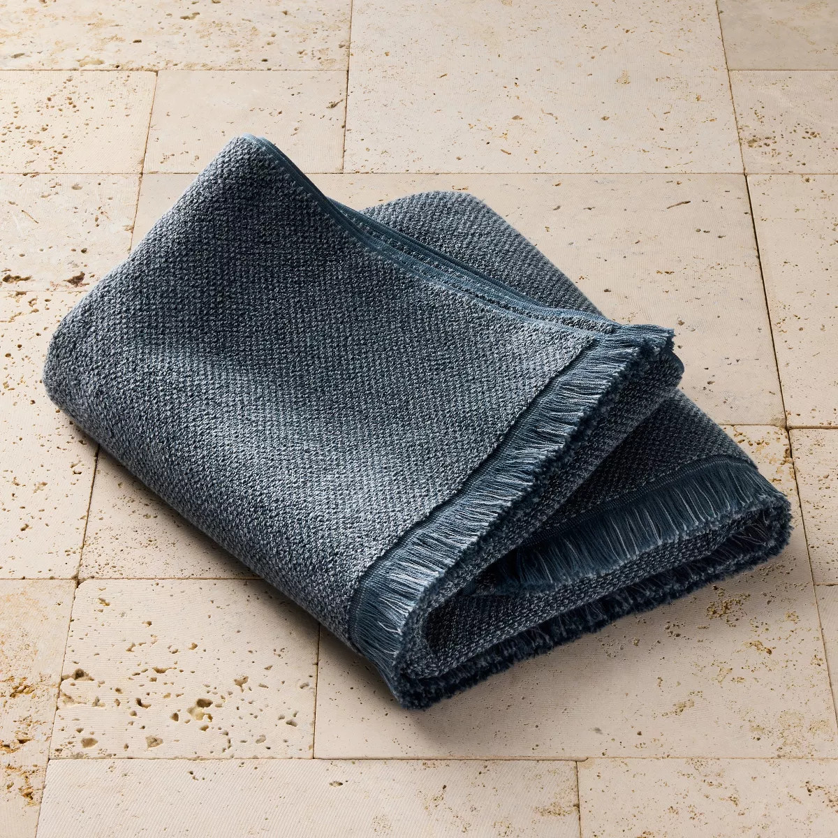 Organic Texture Bath Towel Mineral Blue - Casaluna™ | Target