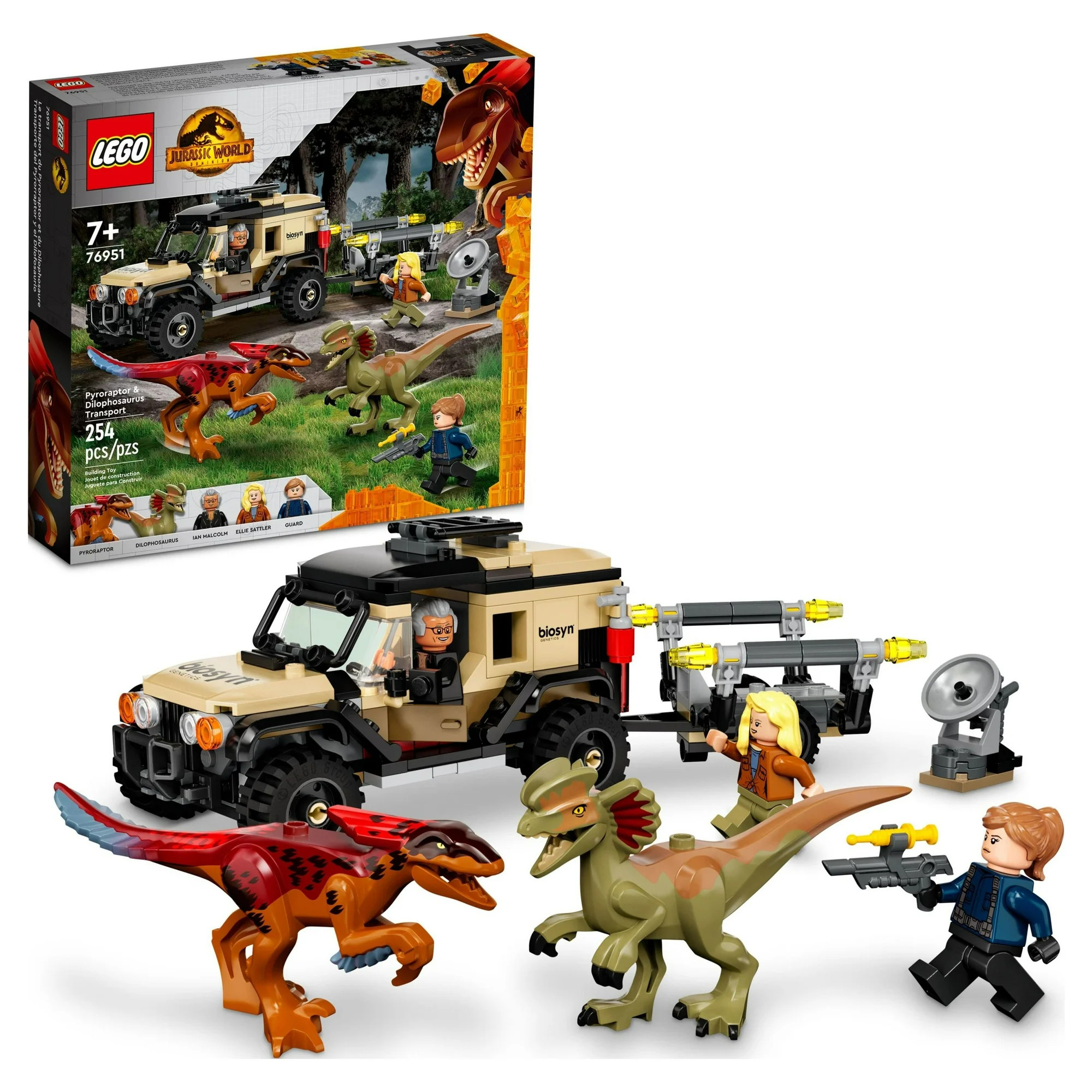 LEGO Jurassic World Dominion Pyroraptor & Dilophosaurus Transport 76951 (279 Pieces) - Walmart.co... | Walmart (US)