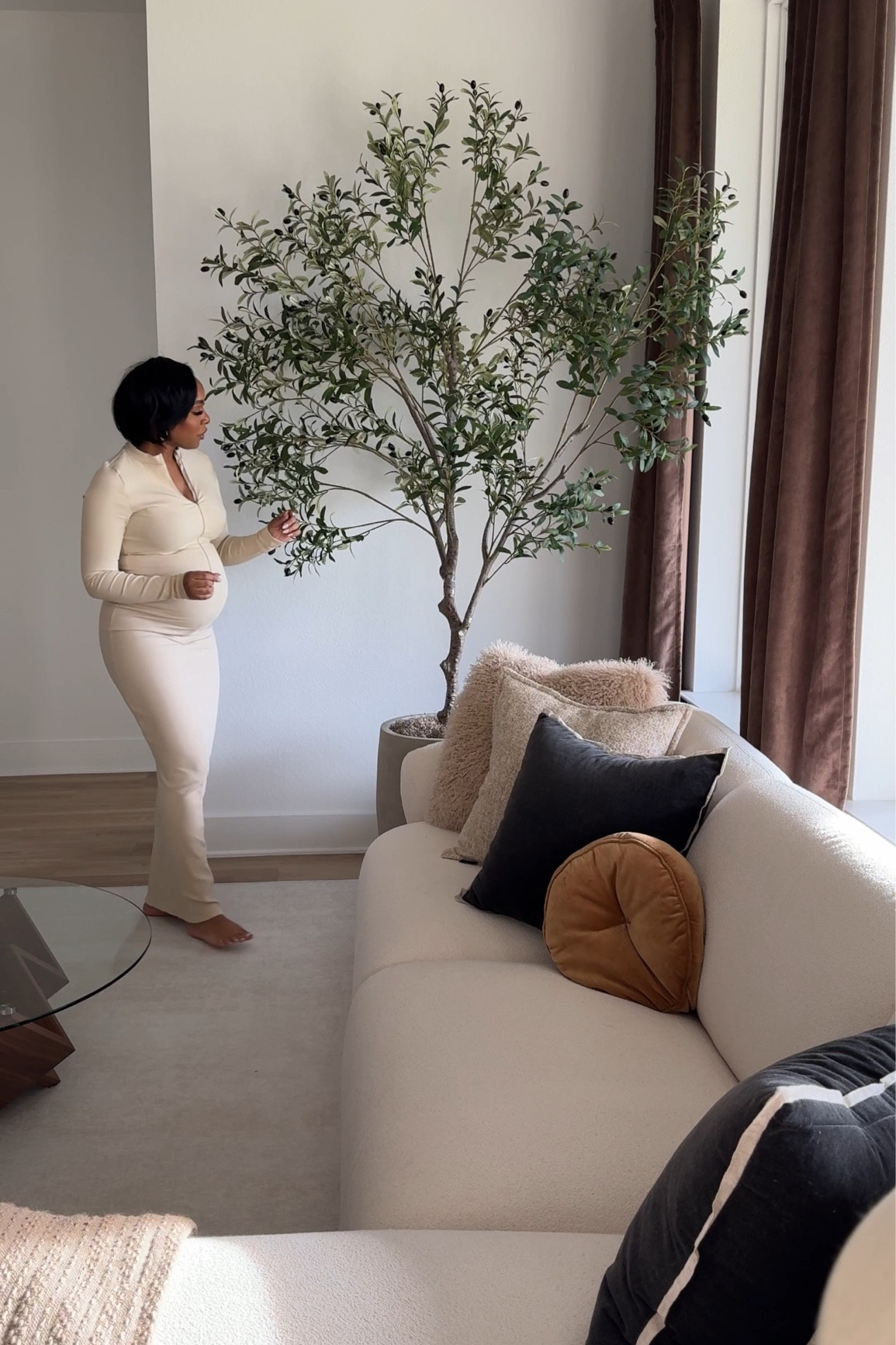 Realistic 8ft Amazon Olive Tree😍 snagged this beauty on Amazon for about $200 and absolutely love how full and realistic it looks! I paired it with this planter and Spanish moss from Amazon as well and the final look was *chefs kiss*

#LTKstyletip #LTKfindsunder100 #LTKhome