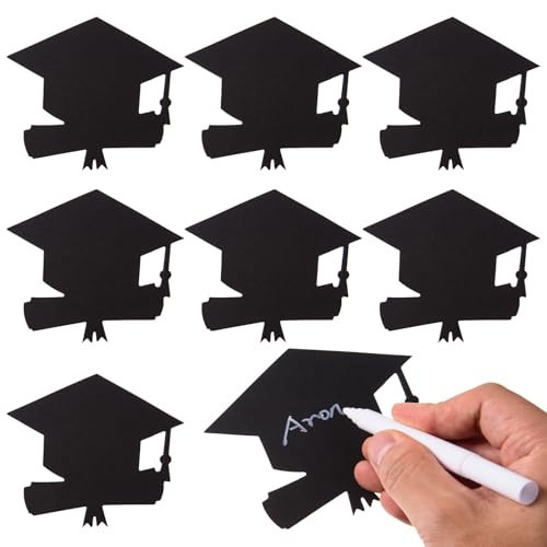 MixTeach 200 Pcs Grad Caps Cutouts 3.94" Paper Graduation Cap with Diploma Shapes Die Cut Class of 2026 Graduation Party Decorations Hat Cutouts for High School College Party Supplies | Amazon (US)