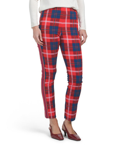 Gripeless Middleton Plaid Pull On Pants | TJ Maxx