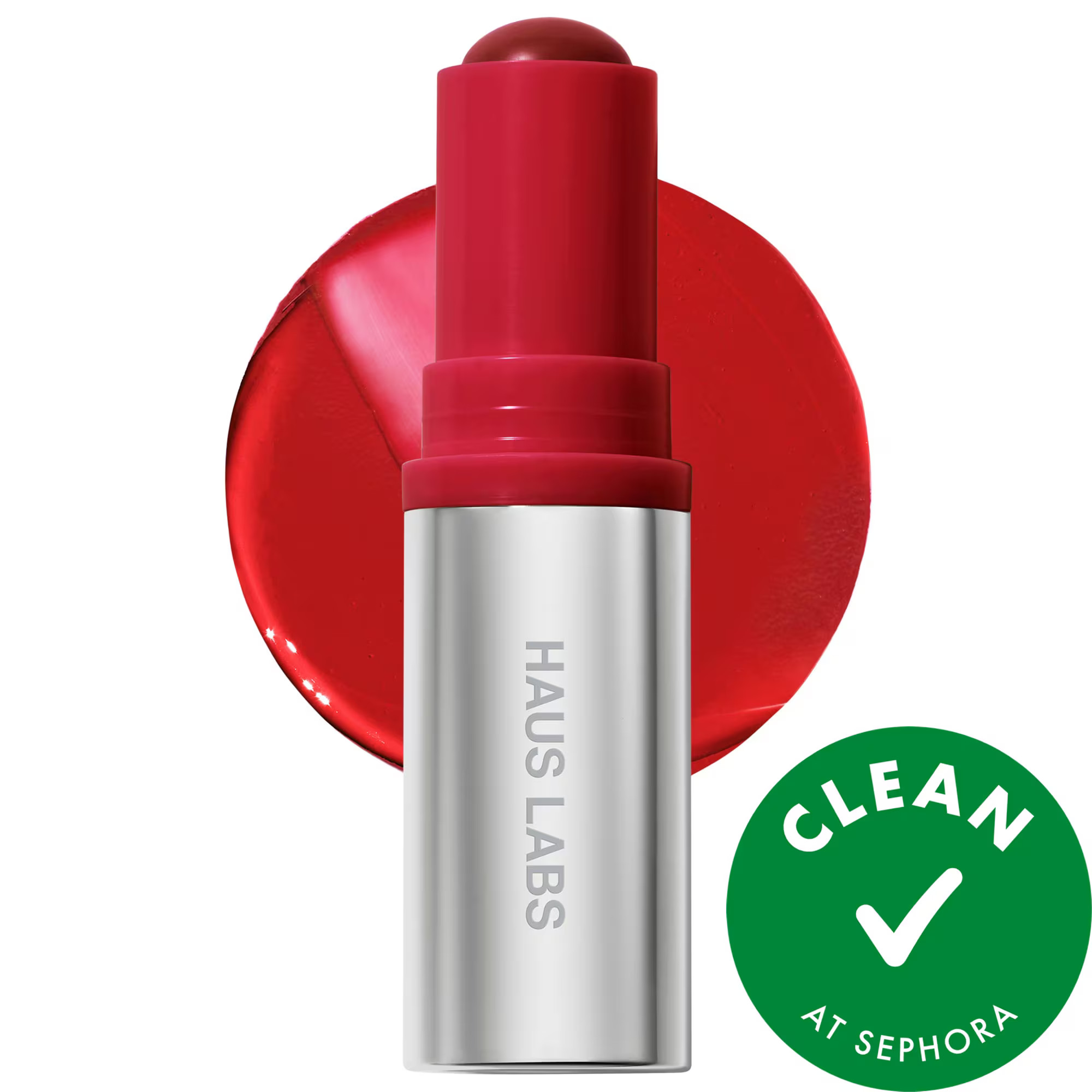 HAUS LABS BY LADY GAGA Color Fuse Longwear Hydrating Glassy Lip + Cheek Blush Balm Stick Glassy Watermelon 0.18 oz / 5 g | Sephora (US)