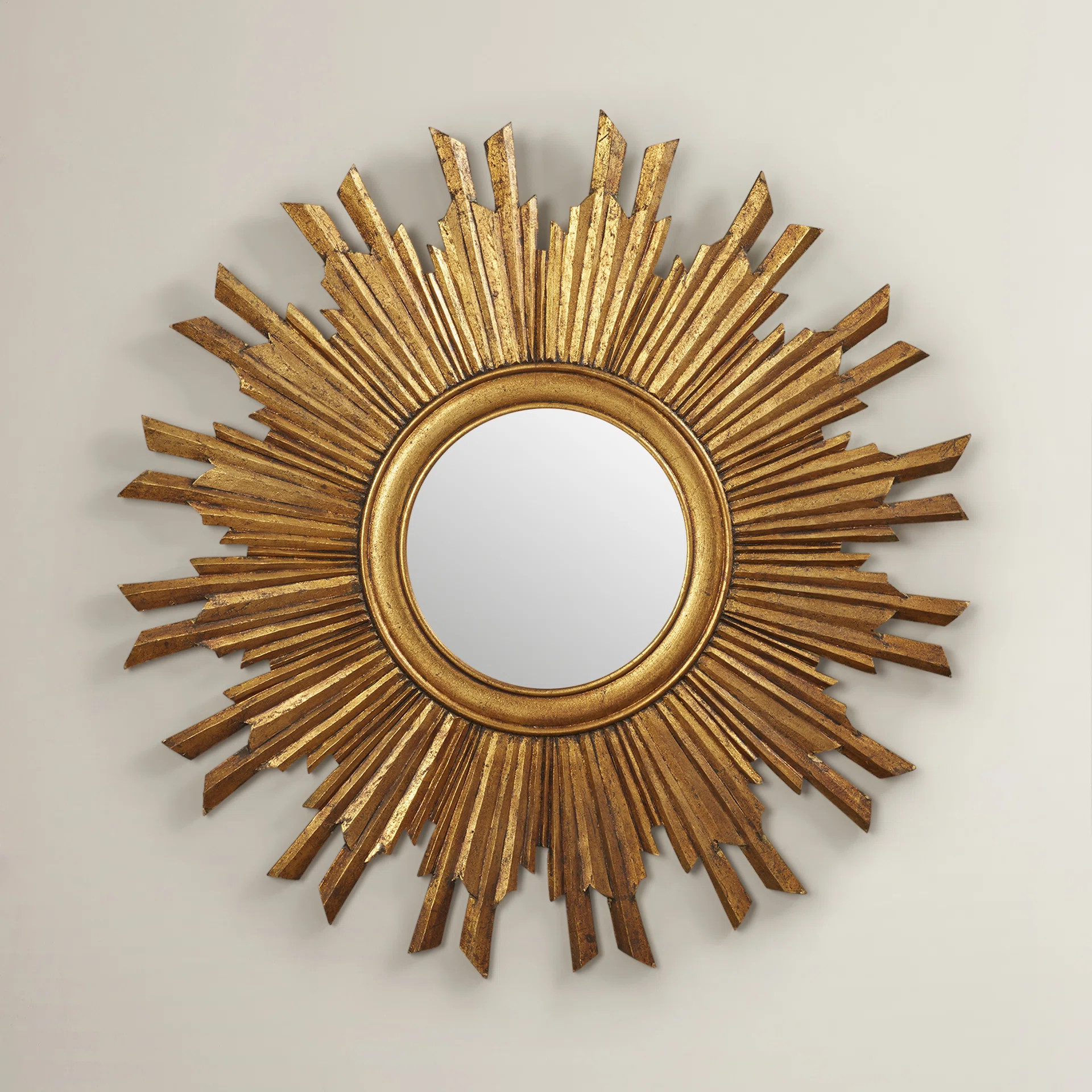 Mercer41 Harbert Round Reclaimed Wood Sunburst Wall Mirror & Reviews | Wayfair | Wayfair North America