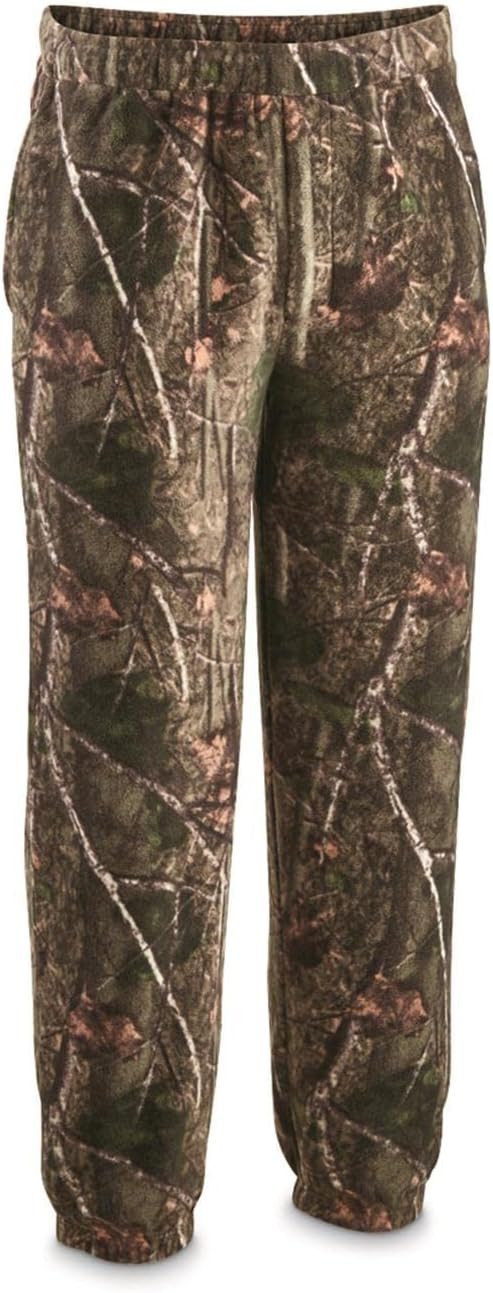 Huntrite Men's Camo Fleece Pants, Lightweight, Athletic Jogger Sweatpants with Pockets | Amazon (US)