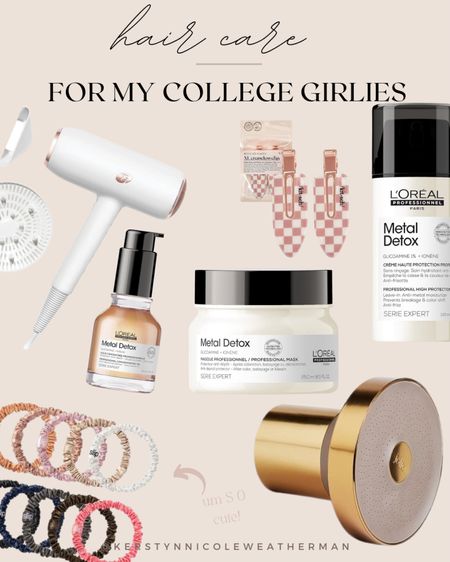 college girlies - most likely where you’re going will have hard water! Hard water will eventually ruin your color (make you brassy) & make your hair dry + brittle! 

Do yourself a favor and get the Loreal professional {metal detox} shampoo, conditioner mask, + oil! 

Along with a shower head filter that you can remove and take with you when you move from dorm to dorm as the years go on! I have a JOELIE shower head filter and it’s helped my hair and skin a ton! ✨🍒☁️🤍🤝



#LTKxNSale #LTKU #LTKBeauty