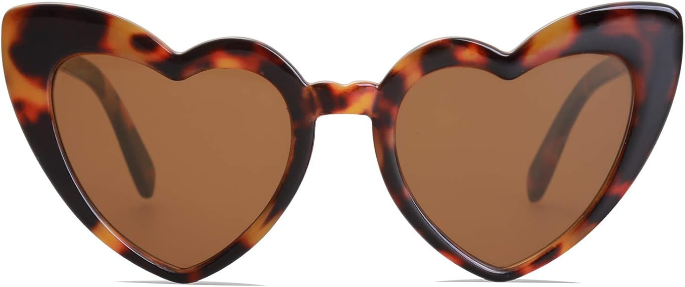 SOJOS Heart Shaped Sunglasses Clout Goggle Vintage Cat Eye Mod Style Retro Glasses Kurt Cobain SJ... | Amazon (US)