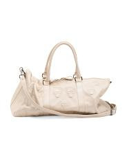 Made In Italy Leather Skulls Duffel | TJ Maxx