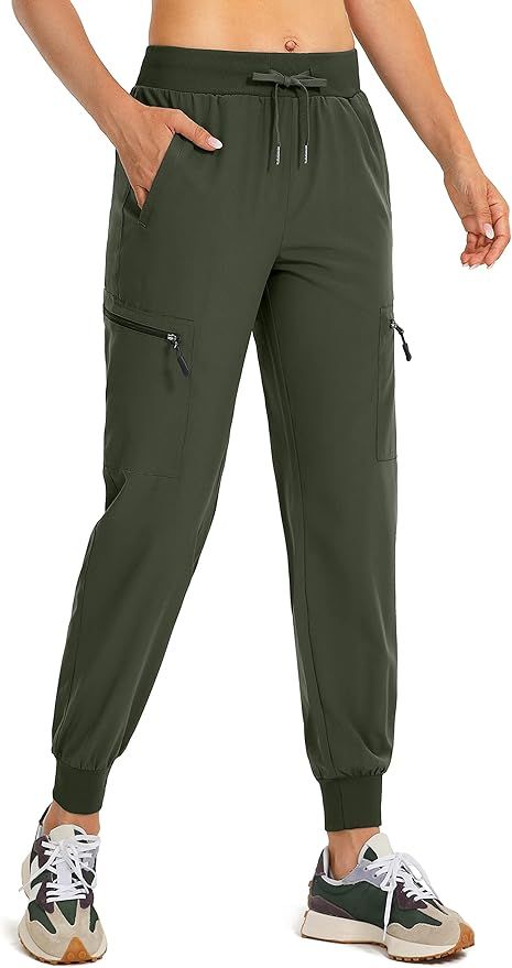 Amazon.com: YYV Women's Lightweight Joggers Quick Dry Hiking Pants for Women Walking Travel Casua... | Amazon (US)
