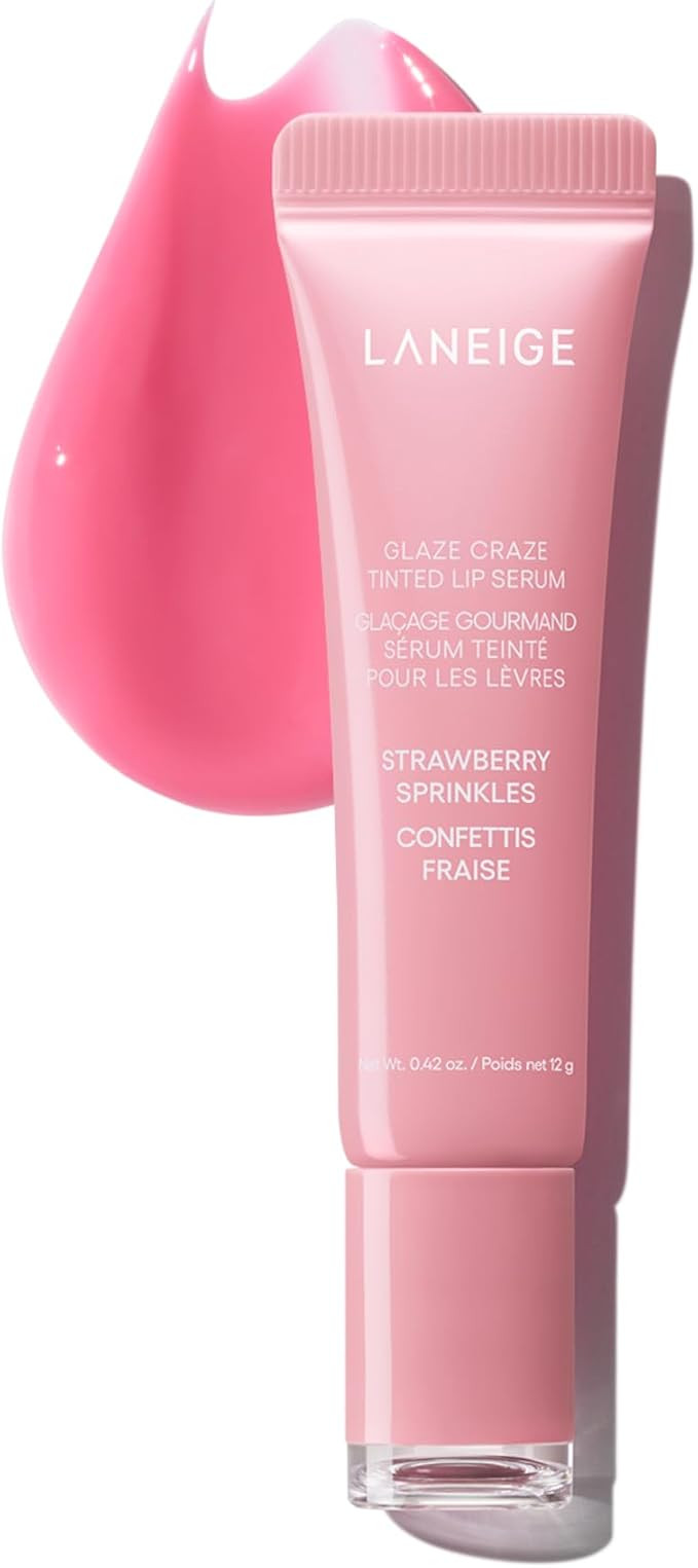 Glaze Craze Tinted Lip Serum, Strawberry Sprinkles: Hydrating Serum for Glossy,Nourished Lips | Amazon (US)