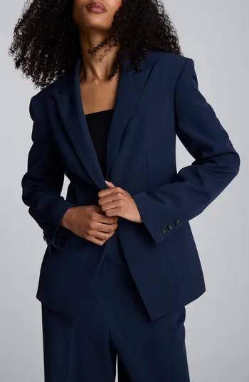 Slim Fit Luxe Twill One-Button Blazer | Nordstrom