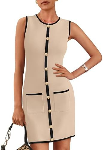 KIRUNDO Women's Work Business Casual Dress 2026 Summer Cocktail Semi Formal Office Elegant Classy... | Amazon (US)