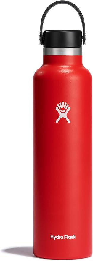 Hydro Flask Stainless Steel Standard Mouth Water Bottle with Flex Cap and Double-Wall Vacuum Insu... | Amazon (US)