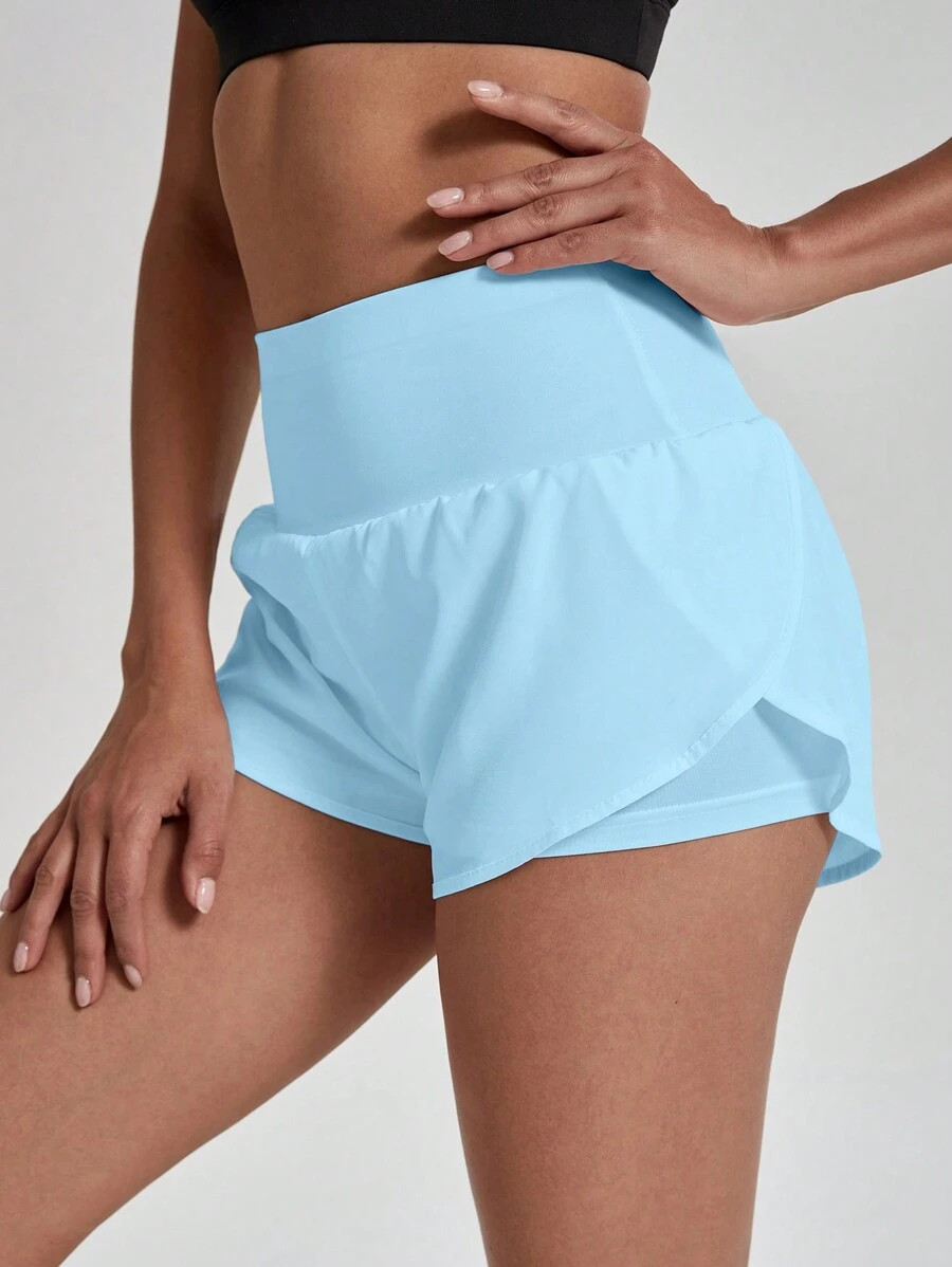 Powerista Women's Solid Color Simple Everyday Sports ShortsWomen Sweat Short, Gym Short, Biker Sh... | SHEIN