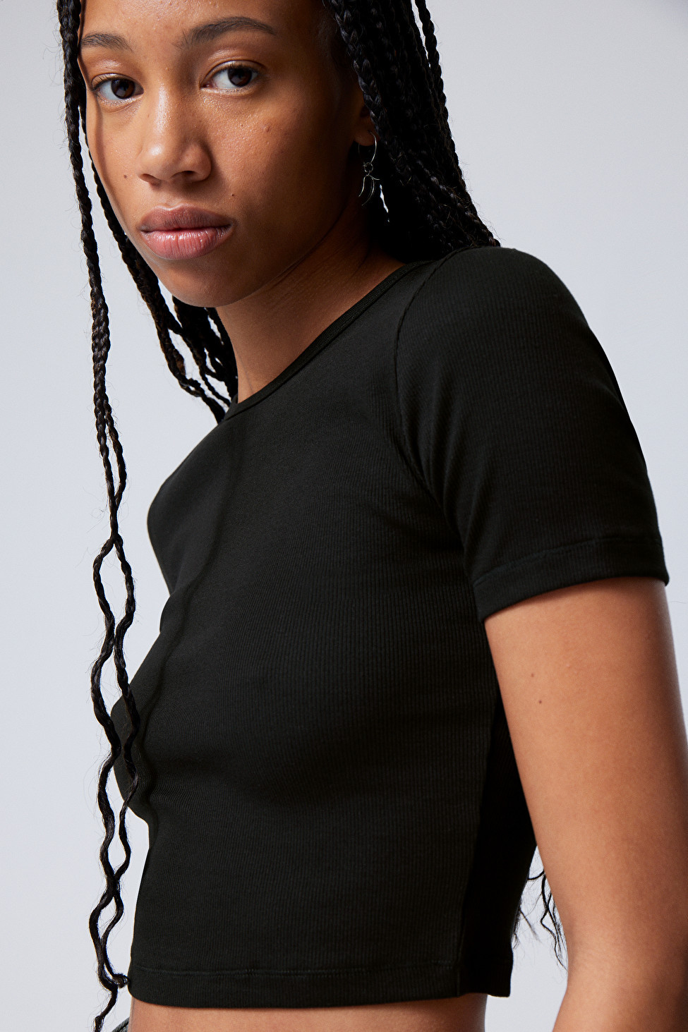 Mini Rib Crop Top | Weekday