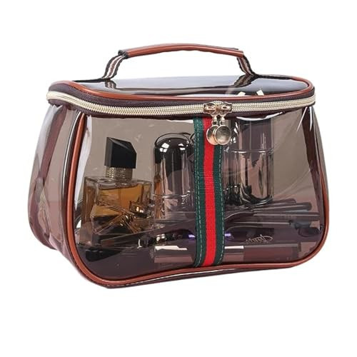 ANIS · KEBBR New Retro Vintage Clear Makeup Bag - Waterproof Large-Capacity Zipper Toiletry Organizer for Women Travel & Storage (M1) | Amazon (US)