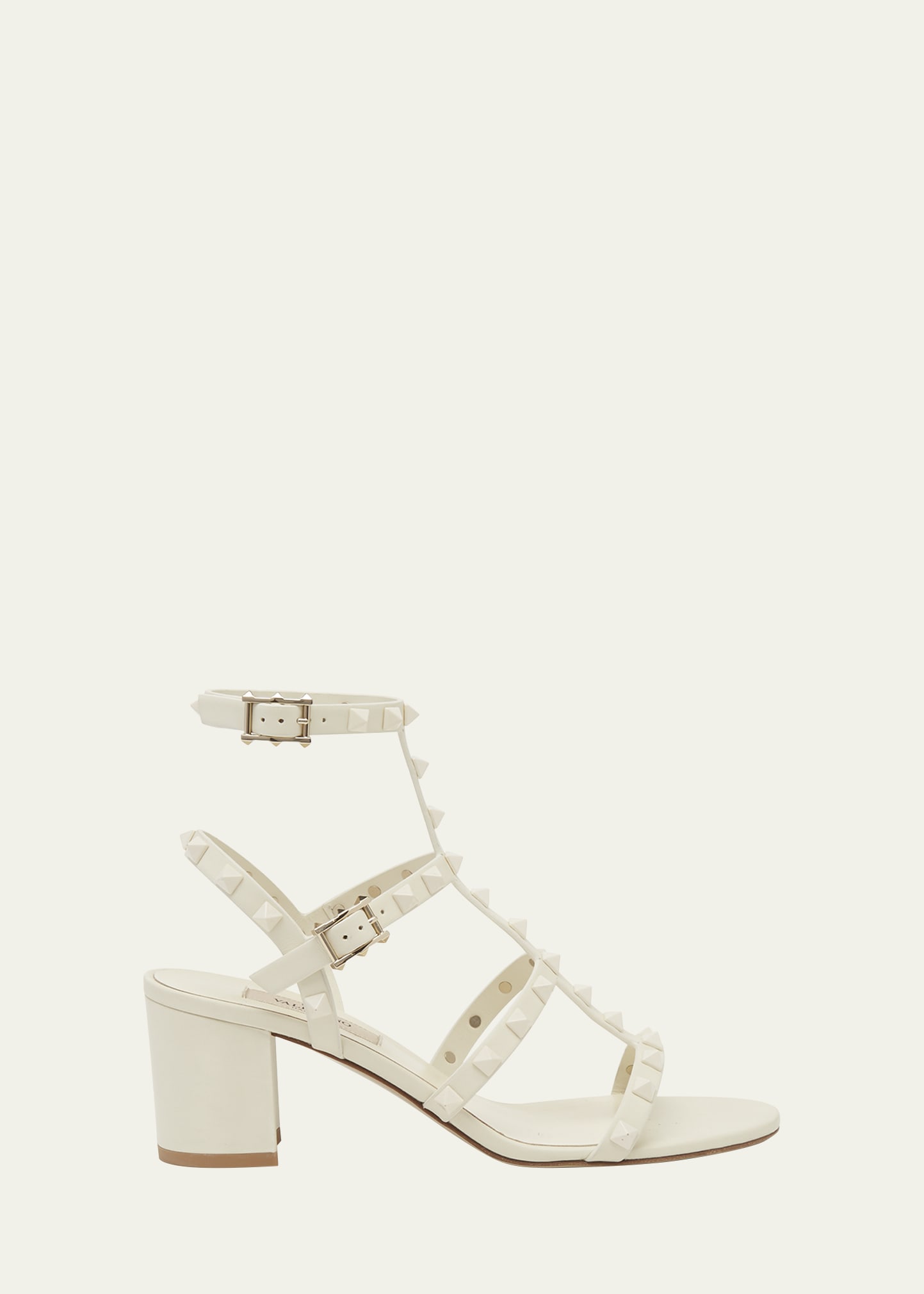 Valentino Garavani Rockstud Dual-Strap Caged Sandals | Bergdorf Goodman