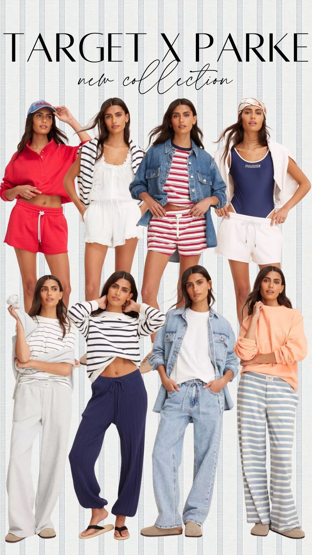 Target x Parke collection! Loving the swimsuit, matching lounge sets and barrel pants 