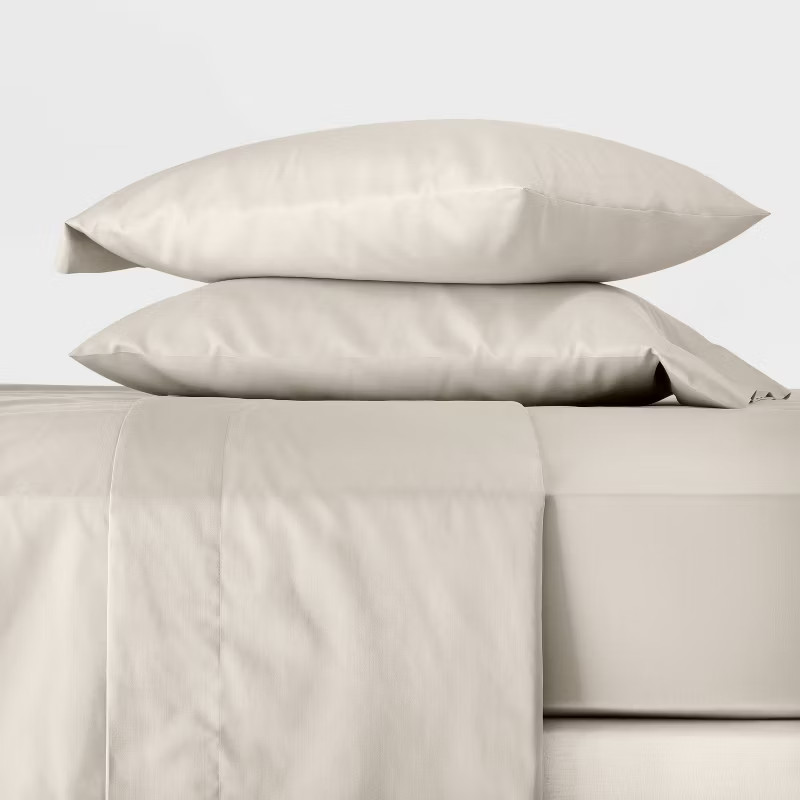 300 Thread Count Temperature Regulating Solid Sheet Set - Casaluna™ | Target