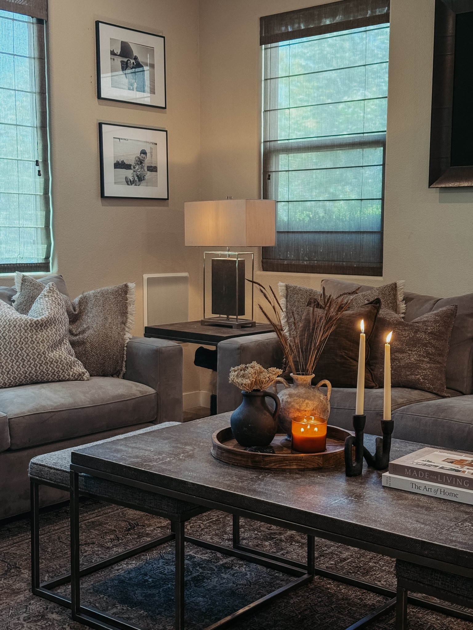 Love a cozy living room shot 

Amazon, joss and main, crate & barrel, cb2, pottery barn, lulu and Georgia, McGee and co, Walmart, Loloi, amber Lewis, cozy, moody, modern organic, coffee table, sofa, couch, rug, decor, home decor, modern home decor, gallery wall 

#LTKFindsUnder100 #LTKHome #LTKStyleTip