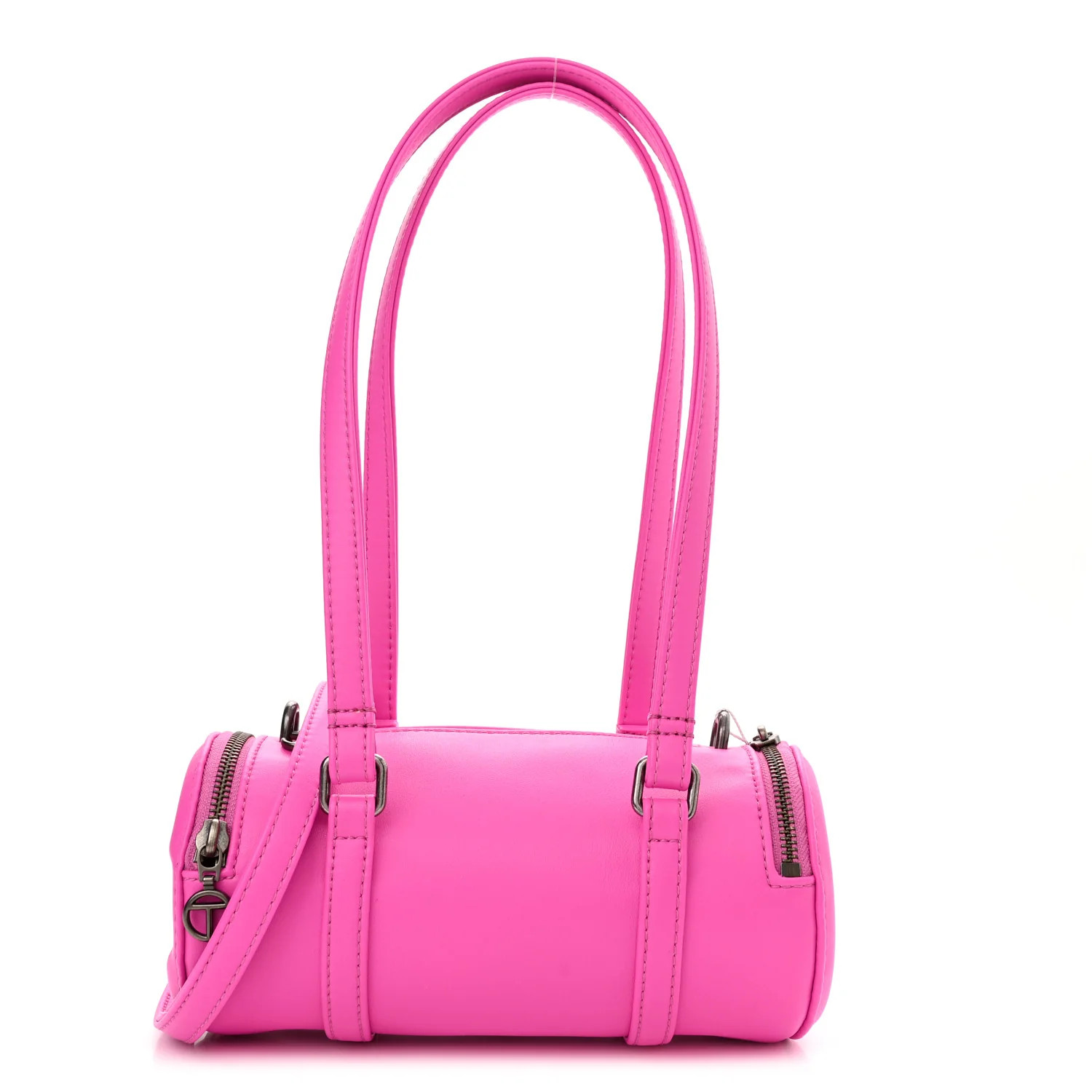 TELFAR Vegan Leather Small Duffle Azalea | FASHIONPHILE (US)