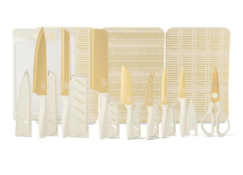 Thyme & Table Essential Edition 20-Piece Cutlery Knife Set, Taupe | Walmart (US)
