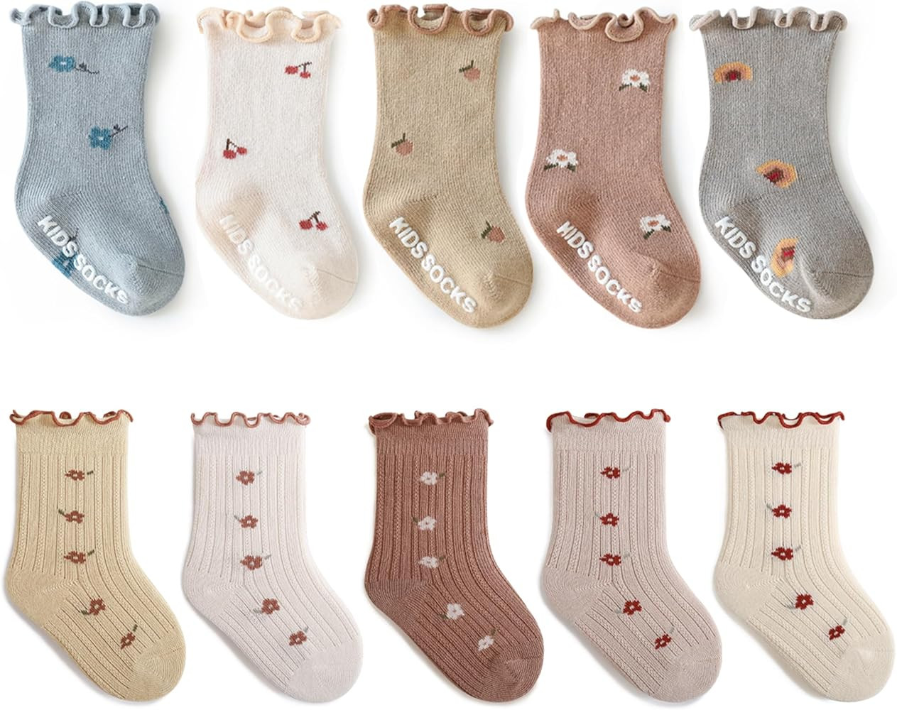 Baby Girls Toddler Socks Organic Cotton Socks | Amazon (US)