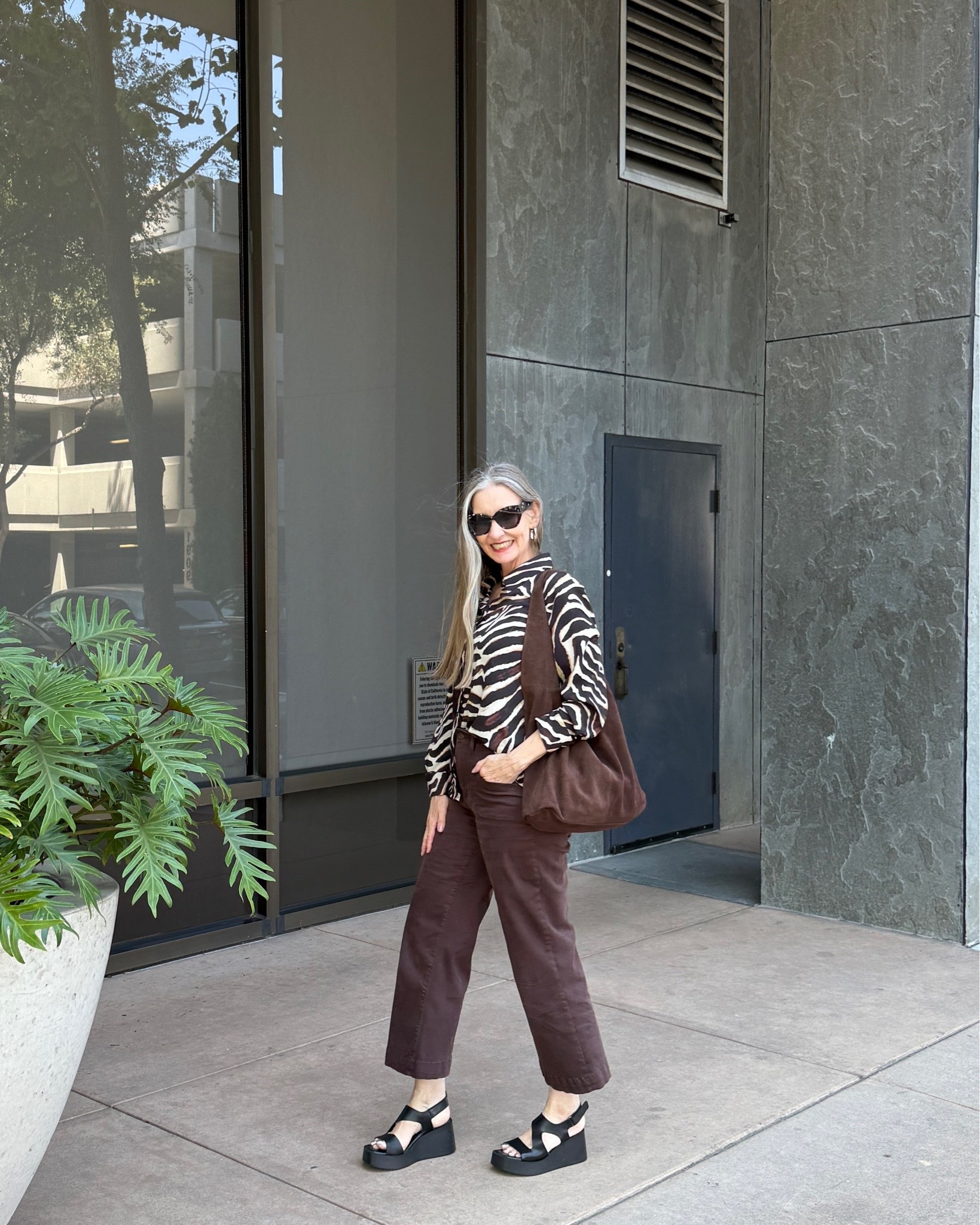 Fall loading! #styleover50 #fallootd #brown #zebra #paltformshoes 
Use code DAWN15 for shoes or bag!

#LTKSeasonal #LTKdayinmylife #LTKMidsize