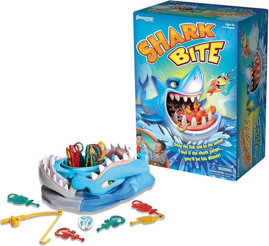 Shark Bite -- Roll the Die and Fish for Colorful Sea Creatures Before the Shark Bites Game! by Pr... | Amazon (US)