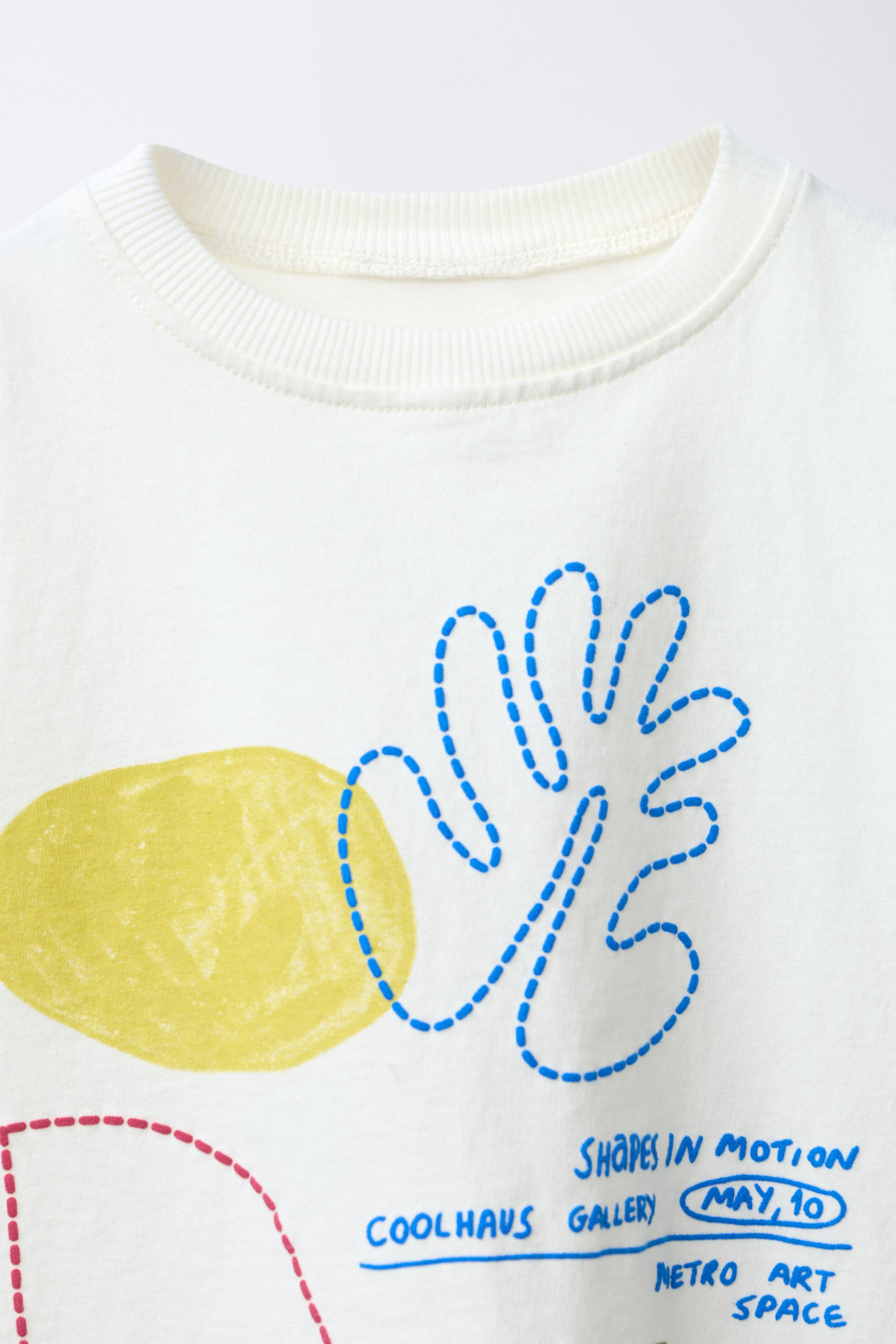 GEOMETRIC PRINT T-SHIRT | Zara US