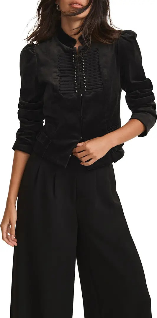 MINT VELVET Velvet Military Jacket | Nordstrom | Nordstrom