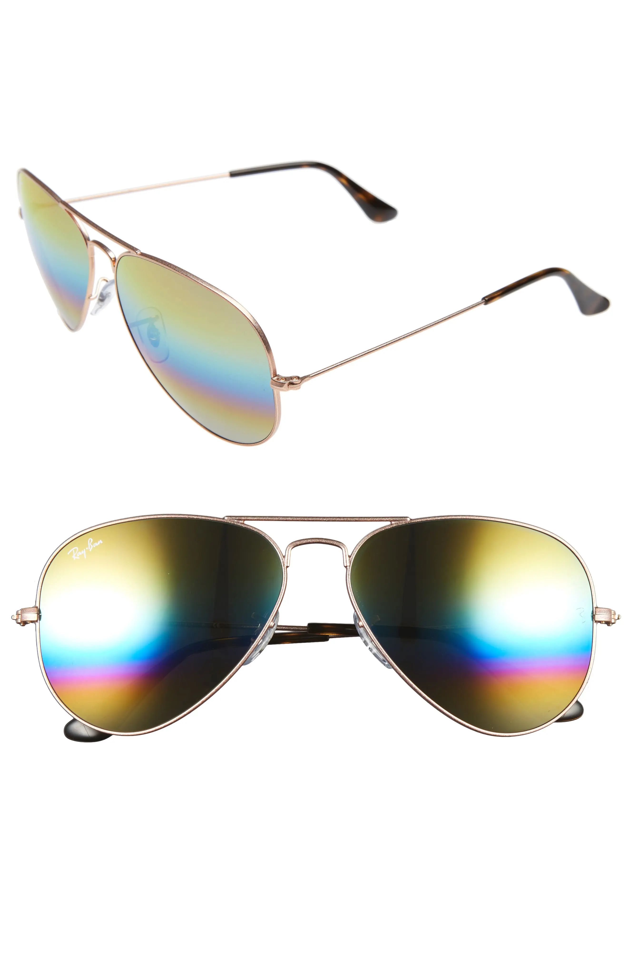 Large Icons 62mm Aviator Sunglasses | Nordstrom