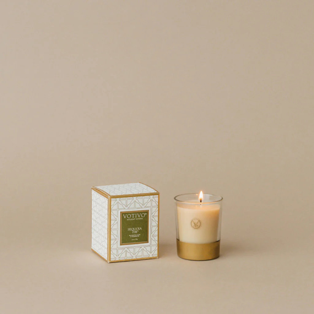 Holiday Votive Candle-Sequoia Fir | Votivo