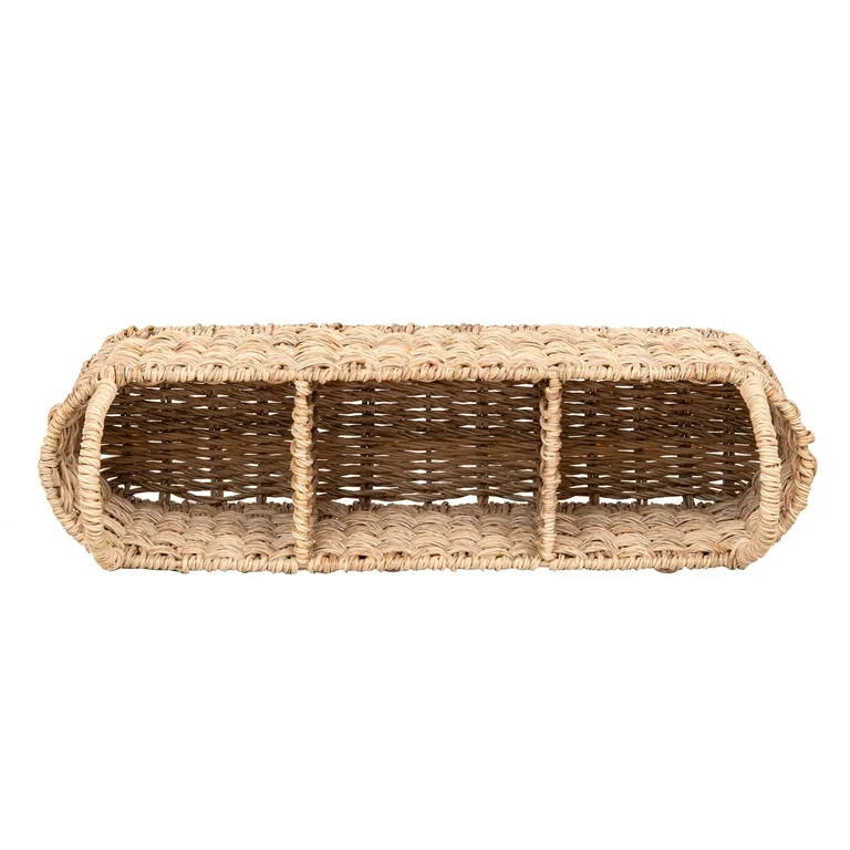 Better Homes & Gardens- Beige Oval Rattan Caddy | Walmart (US)
