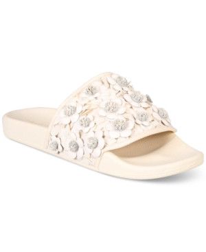 Avec Les Filles Stella Embellished Slide Sandals Women's Shoes | Macys (US)