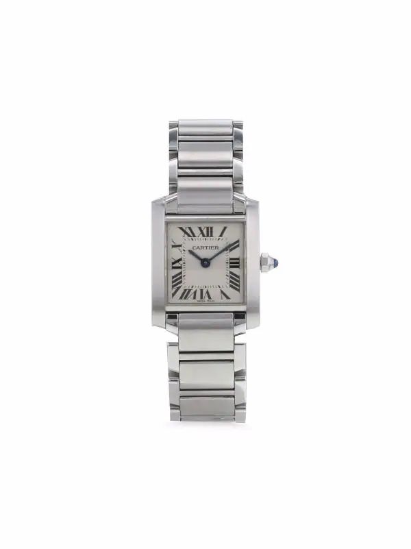 1990s pre-owned Cartier Tank Française 25mm | Farfetch (US)